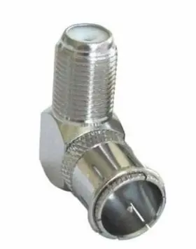123P CORE Angle Push Male Female Coax Tv Cable Connectors