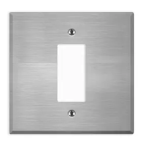 681142298366 CORLA Oversized Light Switch Plate Gang Steel