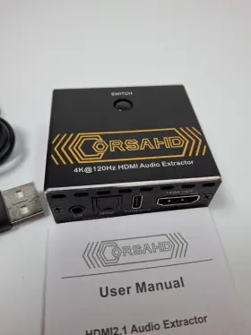 CO-SW21HA21 CORSAHD Audio Extractor Switch Gbps Hdcp