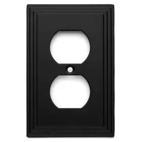 25026-FB COSMAS Flat Single Duplex Electrical Outlet Wall