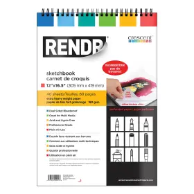 5A002W9Y-1GX2K CRESCENT CARDBOARD Rendr Wire Bound Sheets