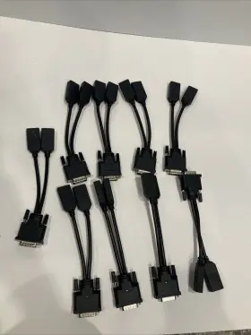 DB-027 CY Cablecc Dual Dp Displayport Female Splitter Cable