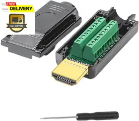 Daier 744110808315 2 Pack Metal Hdmi Solderless Adapter Repair Signals Terminal Daier 744110808315 2 Pack Metal Hdmi Solderless Adapter Repair Signals Terminal