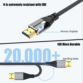 767791862704 DBILIDA Fiber Hdmi Cable Braided Optic Su #2
