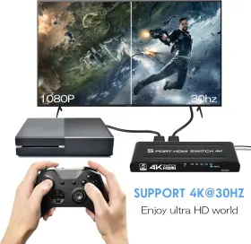 445032484436 DGODRT Hdmi Switch Port Switcher Selector Box Ir #3