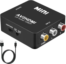 Digitconvert 445035657677 Av To Hdmi Converter Rca 1080p Mini Composite Cvbs Audio