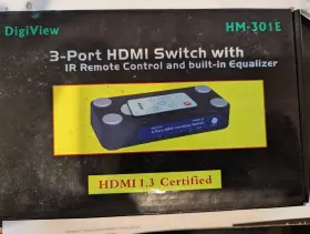 HM-301E DIGIVIEW Port Hdmi Switch Iir Remote Control