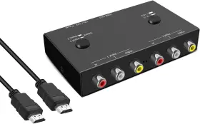 D-164 DINGSUN Port Rca Hdmi Converter Dual Adapter