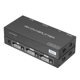 Dongjian 077063294387 Dvi Splitter 1 In 2 Out Port Dual Monitors Distribution Duplicator Vide