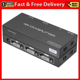 313025377362 DONGJIAN Dvi Splitter Port Dual Monitors Video