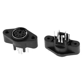 Duefixing 619668167316 5 Pcs Mini Din 6 Pin Female S-video Connector Adapter Sockets 2.5x1.3x1cm Duefixing 619668167316 5 Pcs Mini Din 6 Pin Female S-video Connector Adapter Sockets 2.5x1.3x1cm