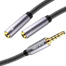1M2FF DUKABEL Headsets Splitter Adapter Trs Micprhone Audio