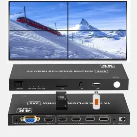 Duomeizhong 768510516472 4-in4-out Video Wall Controller 2x2 Hdmi And Vga Usb Sd Support 4k Input T Duomeizhong 768510516472 4-in4-out Video Wall Controller 2x2 Hdmi And Vga Usb Sd Support 4k Input T
