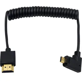 DXL-0264 DUTTEK Micro Hdmi Coiled Cable Extreme Left Angled