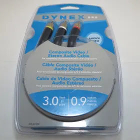 Dynex 600603114199 Dx-av060 Composite Video / Stereo Audio Cable - New