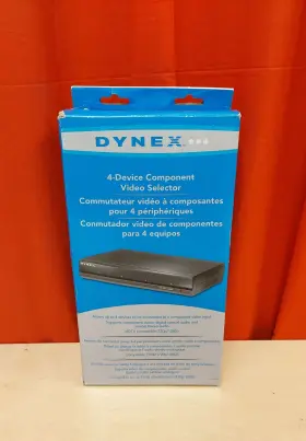 Dynex Dx-cvs4 4 Device Component Video Selector Black Hub/splitter 1656
