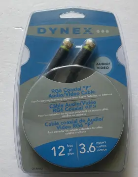 DX-HC12502 DYNEX Coaxial Cable Male Satellite Antenna Tv