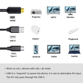 750027691124 ECDREAM Usb Hdmi Cable Totv Adapter Display Ipad #2
