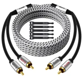 B0BFFWSFSH ELECAN Rca Cable Fi Sound Shielded Male