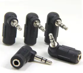 8541767813 ADAPTER Trs Male Female Right Angle Headphone