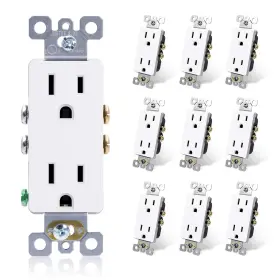 2003A-WH ELEGRP Decorator Receptacle Wall Plate Glossy