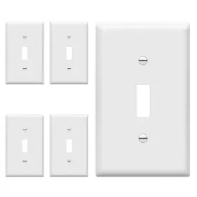 8811-W-5PCS ENERLITES Light Switch Cover Plate Toggle Wall