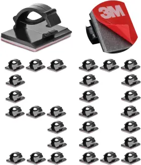 782913973229 ETOBESY Cable Clips Adhesive Cord Organizer Wire