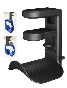 734327962603 ETOWIFA Headphone Holder Hanger Rotating Clamp 734327962603 ETOWIFA Headphone Holder Hanger Rotating Clamp