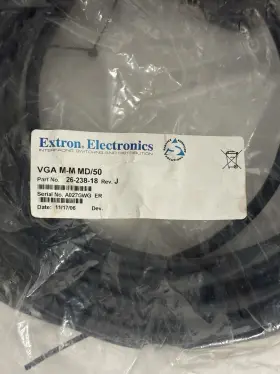 26-238-18 EXTRON Male Bk Vga Md Cable #2