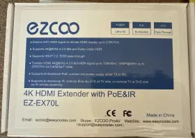 EZ-EX70L EZCOO Hdmi Extender Poe Ir