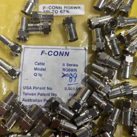 FCRG6Q02-01 F-CONN Cable Crimp Coaxial Connectors