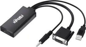 VGHD044-EU FAIRIKABE Vga Hdmi Adapter Audio Tv Monitor