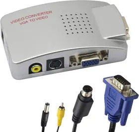 738632035236 FENGQLONG Gintooyun Vga Rca Adapter Video Hdtv