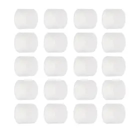 Fipux 609044670707 20 Set Rca Female Connector Socket Jack Plug Protector Cap Cover Clear
