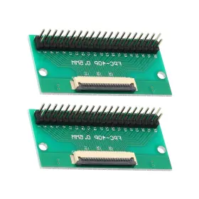 Fipux 609044743562 2 Pcs Ffc Fpc Connector Board Digital 40 Pin Double Row Male Header Adapter