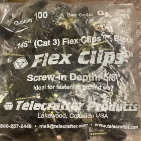 G4BK-03 FLEX CLIPS Telecrafter Cat Ethernet Phone Wire Mount #2