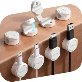 JR-ZS578 FLYLEAD Cord Organizer Silicone Magnetic Cable Clips