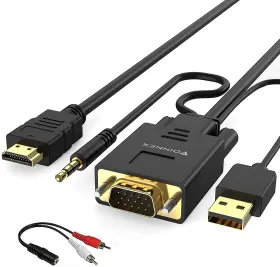 Vga-h FOINNEX Hdmi Cable Audio Adapter Comput
