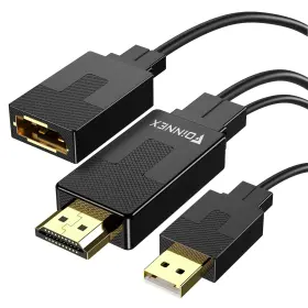 754422203418 FOINNEX Hdmi Displayport Adapter Bidirectional