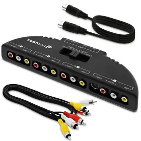 A1675 FOSMON Audio Video Rca Switch Selector Splitter Box