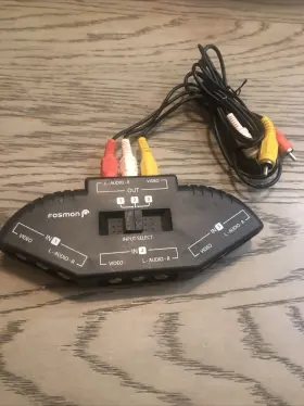 A1602-A FOSMON Port Rca Selector Box Switch Splitter Cable