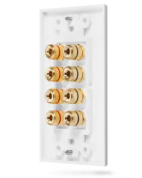 HD8002-A FOSMON Quad Speaker Theater Wall Plate #2 HD8002-A FOSMON Quad Speaker Theater Wall Plate #2