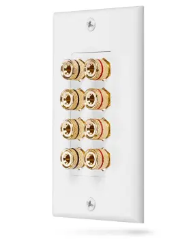 HD8002-A FOSMON Quad Speaker Theater Wall Plate HD8002-A FOSMON Quad Speaker Theater Wall Plate