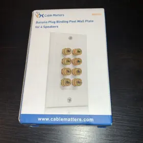 HD8002 FOSMON Coupler Copper Banana Binding Post Wall Plate