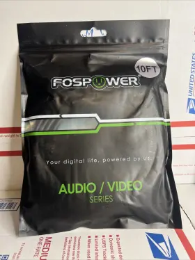 813154021544 FOSPOWER Feet Rca Stereo Audio Cable Copper Core