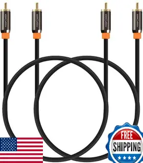 B06XZS763P FOSPOWER Digital Coaxial Audio Cable Rca Male Pdif