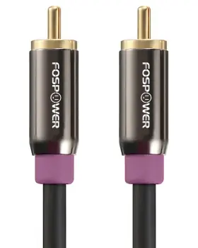 FBAEU-FOSCBL-2340 FOSPOWER Subwoofer Cable Rca Audio Stereo
