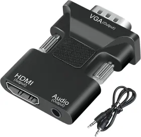 445013687665 FUDIGUO Fdg Hdmi Vga Adapter Converter Laptops