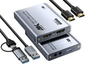757582167446 FULFALIC Capture Card Audio Video Usb Hdmi