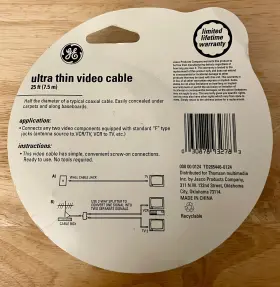 008-00-0124 GE Ultra Shielded Video Coax Cable #2